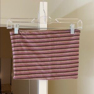 Brandy Melville colorful striped tube top